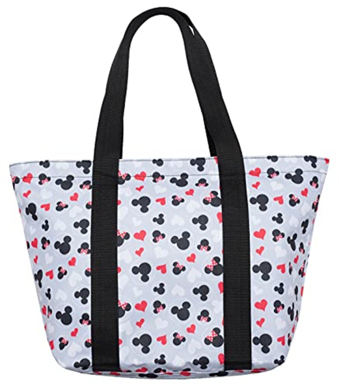 Disney Tote Mickey & Minnie Mouse Icon Print Zipper Travel Bag